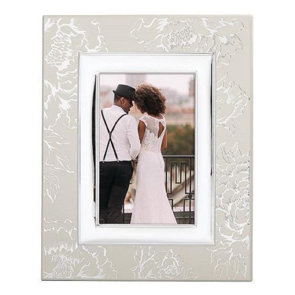 Lenox Perry silver and cream frame 4x6